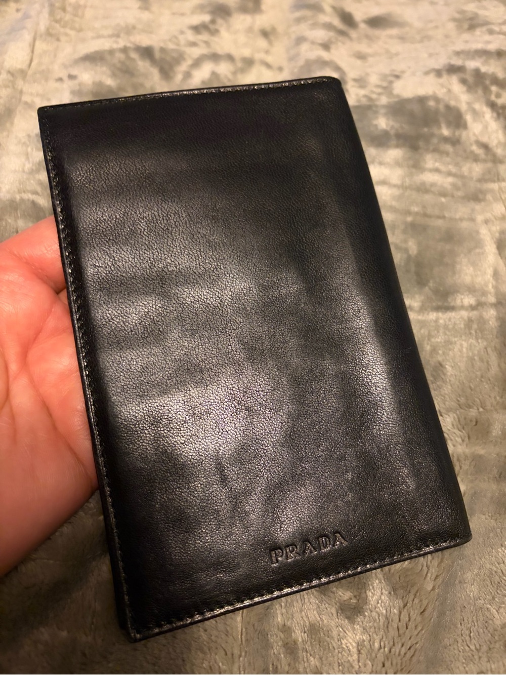 Black Prada Soft Leather Wallet